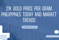 21k Gold Price Per Gram Philippines Today and Market Trends 21k Gold Price Per Gram Philippines Today and Market Trends