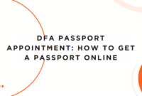 DFA Passport Appointment DFA Passport Appointment