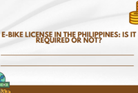 E-Bike License in the Philippines E-Bike License in the Philippines