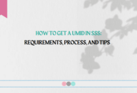 How to Get a UMID in SSS How to Get a UMID in SSS